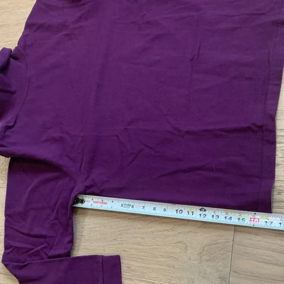 Vintage L.L. Bean Purple Turtleneck Pullover Size Small - Picture 5 of 9